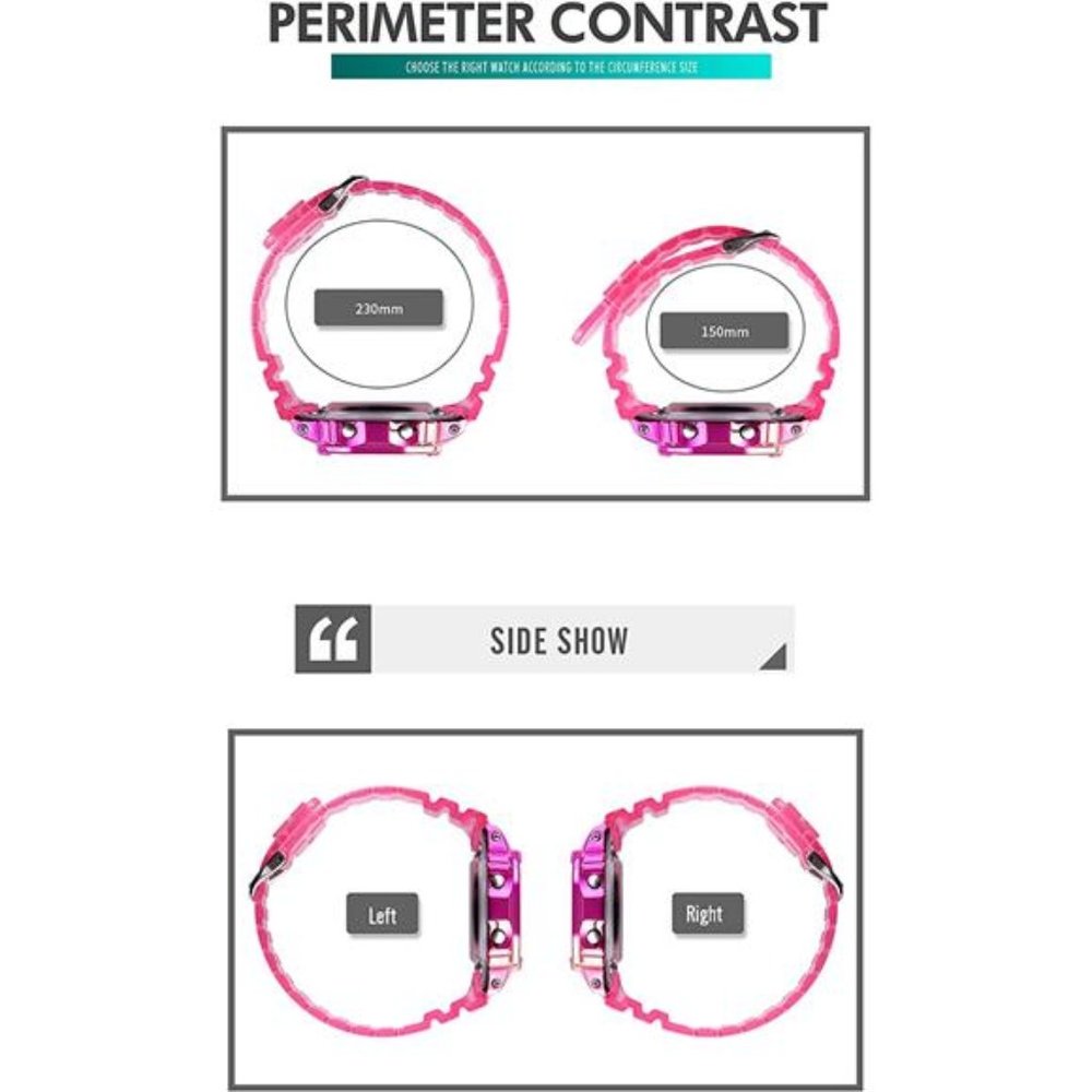 Sport Digital Multi-Function Transparent Women Me… - image 4